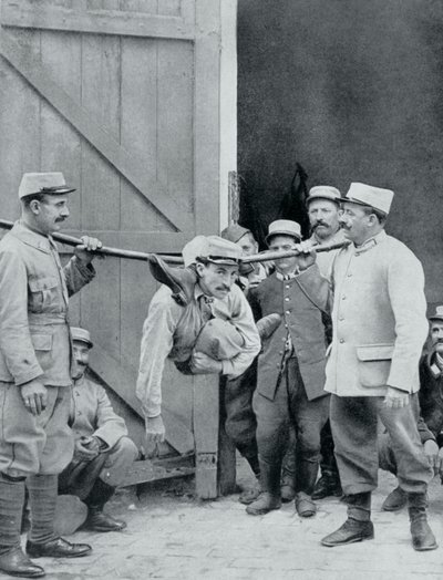 Zavaró tényezők a fronton, az emberi kígyó, Franciaország, I. világháború, 1915 alkotó: Unbekannt