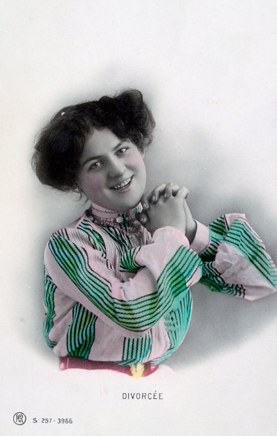 Válás, szüreti francia képeslap, 1900 c alkotó: Unbekannt