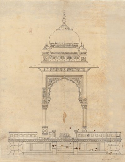 Kupolás pavilon, kb. 1830. alkotó: Unbekannt