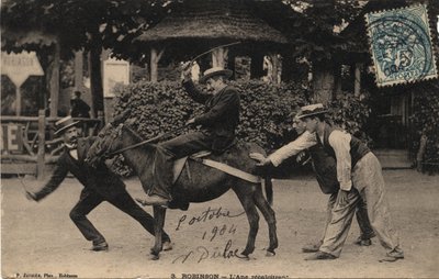 Szamár Tetu és Ellenkező - Képeslap 1904-ből alkotó: Unbekannt