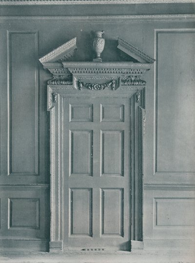 Paneled szoba ajtaja, korai György kora, 26, Hatton Garden, c1909 alkotó: Unbekannt