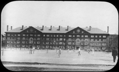 Kollégiumi épület, Harvard Egyetem, Massachusetts, USA, 19. század vége vagy 20. század eleje alkotó: Unbekannt