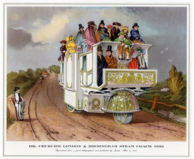 Dr Churchs London és Birmingham Steam Coach, 1833 alkotó: Unbekannt