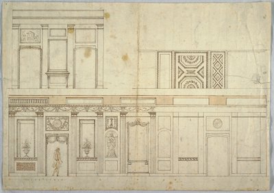 Rajz, belsőépítészet, 1800–1820 alkotó: Unbekannt
