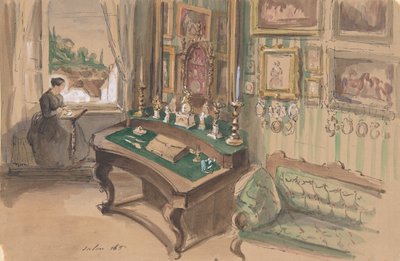 Belső rajz: Szalon, 1857. alkotó: Unbekannt
