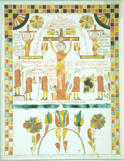 A keresztrefeszítés rajza, 1800. alkotó: Unbekannt