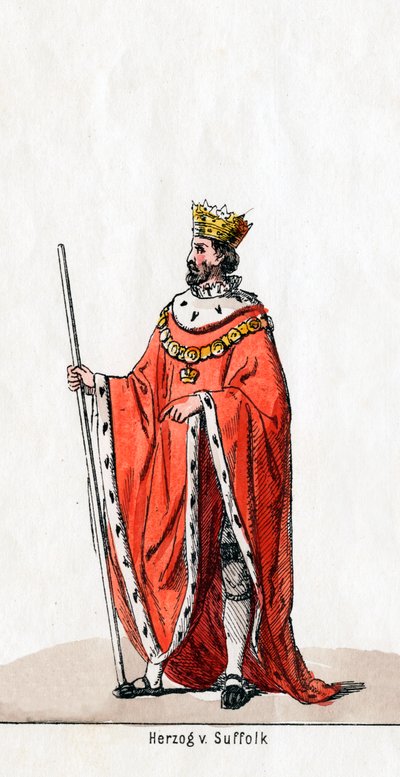 Suffolk hercege, Shakespeare drámájának jelmezterve, VIII. Henrik, XIX. alkotó: Unbekannt