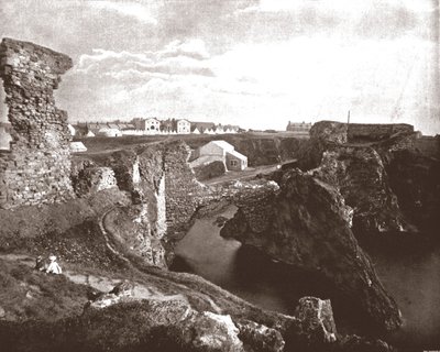 Dunbar kastély, East Lothian, Skócia, 1894. alkotó: Unbekannt