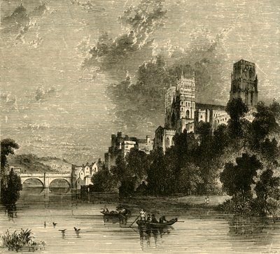 Durham katedrális délnyugat felől, 1898. alkotó: Unbekannt