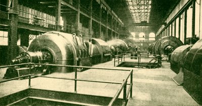 Dinamók a Great Underground Generating Station-nél a Lots Roadon, Chelsea, 1930. alkotó: Unbekannt