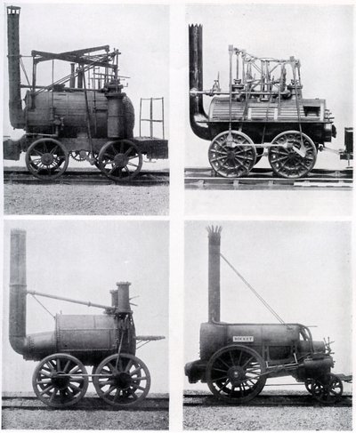 Korai mozdonyok, 19. század, 1920 körül alkotó: Unbekannt