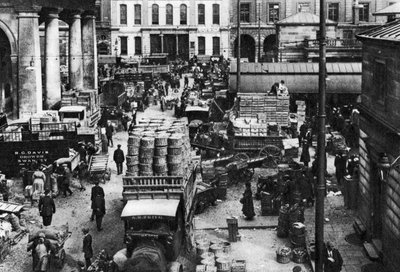 Kora reggel a londoni Covent Gardenben, 1926-1927 alkotó: Unbekannt