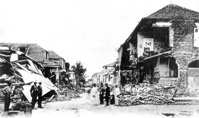 Földrengés okozta károk, Duke Street, Kingston, Jamaica, 1907 alkotó: Unbekannt