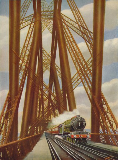 East Coast Express Crossing the Forth Bridge, 1926 alkotó: Unbekannt