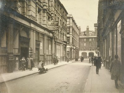 A Jewin Street keleti vége, London, 1920 alkotó: Unbekannt