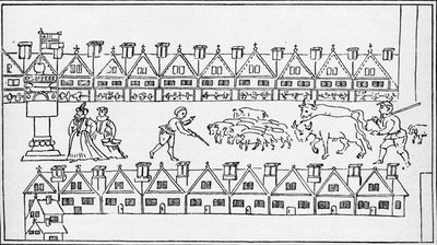 Eastcheap Market, London, c1598 1904 alkotó: Unbekannt