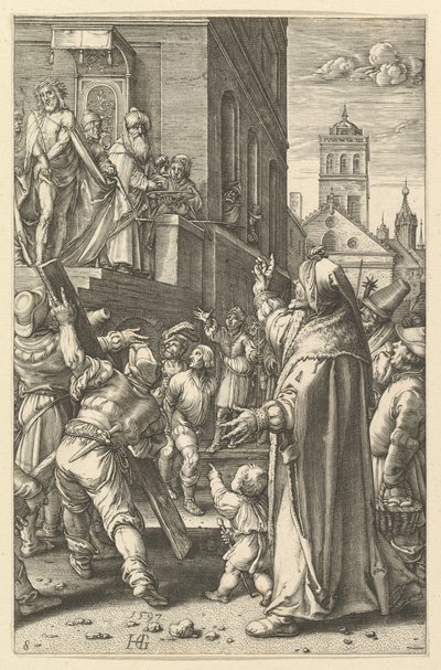 Ecce Homo, Krisztus szenvedéséből, kb. 1598-1617. alkotó: Unbekannt