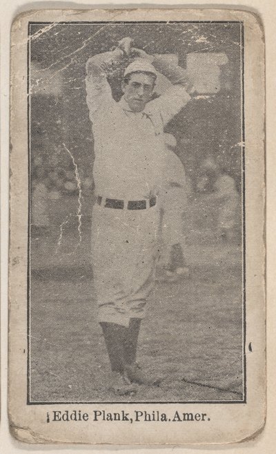 Eddie Plank, Philadelphia, American League, a Baseball Players W500 sorozatból, kb. 1915. alkotó: Unbekannt