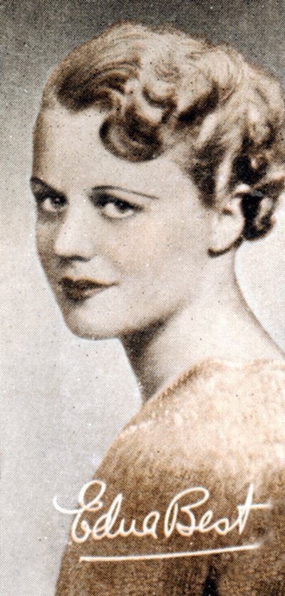 Edna Best 1900-1974, brit színpadi és filmszínésznő, 1935 alkotó: Unbekannt