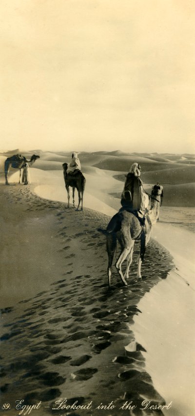 Egyiptom – Kilátó a sivatagba, c1918-c1939. alkotó: Unbekannt