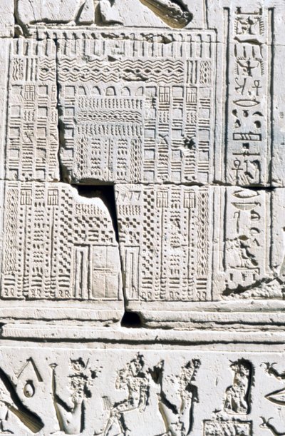 Egyiptomi naptár, Kom Ombo temploma, Egyiptom, Kr.e. 2.-1 alkotó: Unbekannt