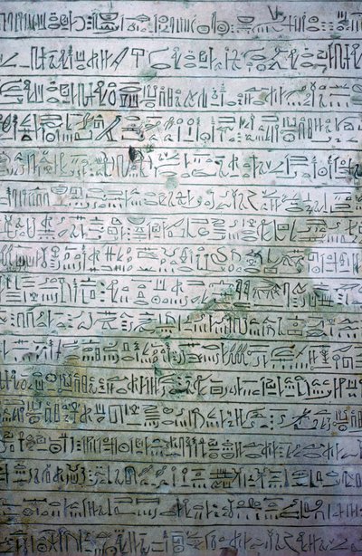 Egyiptomi mészkő sztélé hieratikus írással alkotó: Unbekannt