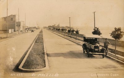 A Malecon, Cienfuegos, Kuba, 1910. alkotó: Unbekannt