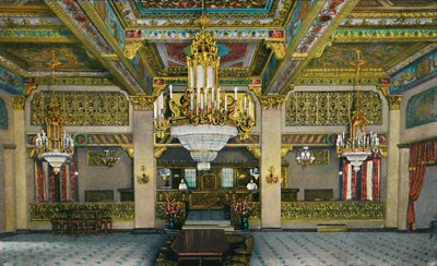 A kaszinó és a híres aranybár kidolgozott belső terei, Hotel Agua Caliente, 1939 alkotó: Unbekannt
