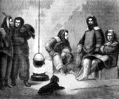 Elisha Kent Kane és társai Grönlandon, c1855 c1880 alkotó: Unbekannt