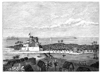 Elmina, Gold Coast, Nyugat-Afrika, 1890 alkotó: Unbekannt