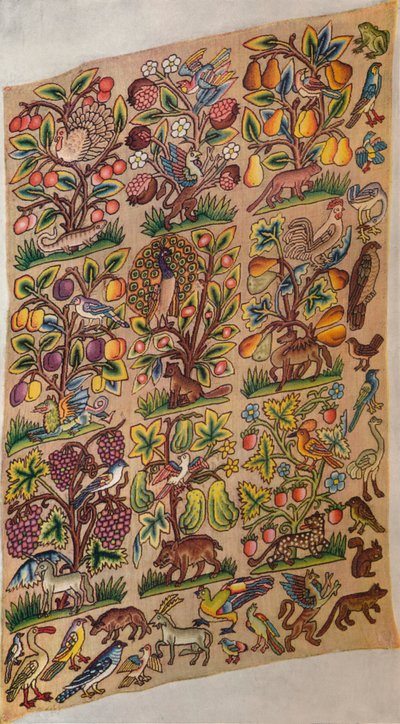 Hímzett panel, c1600, 1929 alkotó: Unbekannt