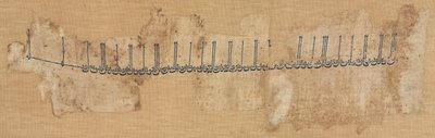 Hímzett pamut tiráz, 991-1031. alkotó: Unbekannt