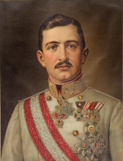 I. Károly osztrák császár 1887-1922, magyar király, c. 1917. alkotó: Unbekannt