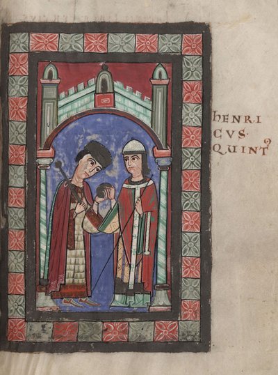 V. Henrik császár és Anglia Matilda az esküvőn Mainzban 1114. január 7-én alkotó: Unbekannt