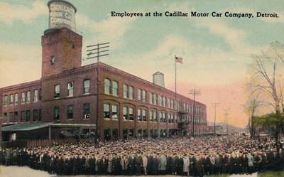 A Cadillac Motor Car Company alkalmazottai, Detroit, 1930-as évek. alkotó: Unbekannt