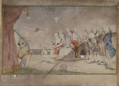 II. Katalin császárné családjával és udvarnokaival, 1780-as évek vége alkotó: Unbekannt
