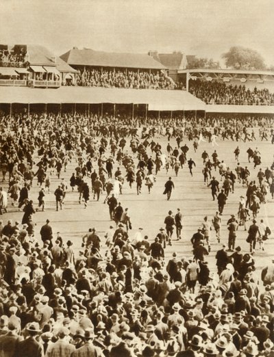 Anglia megnyeri a The Ashes-t Ausztrália ellen, Oval Cricket Ground, London, 1926, 1935. alkotó: Unbekannt