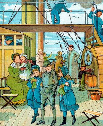 Angol család Franciaországba utazik, 1886 alkotó: Unbekannt