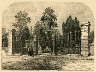 A Brompton temető bejárata, 1876. alkotó: Unbekannt