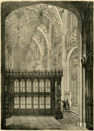 VII. Henrik király kápolnájának bejárata, 1881. alkotó: Unbekannt