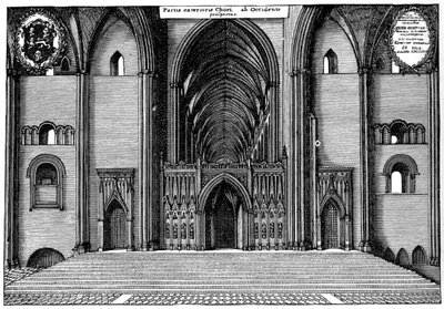 Bejárat a régi St Pauls Cathedral kórusába, City of London, 1892 alkotó: Unbekannt