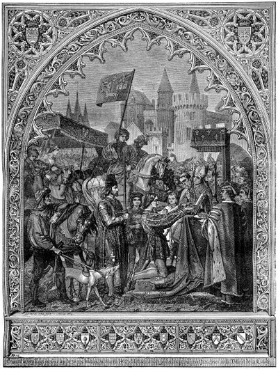 XI. Lajos francia belépés Troyes-ba, 1462 1882-1884 alkotó: Unbekannt
