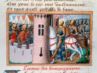 A Bourguignonok belépése Párizsba, 1418. május 1484 alkotó: Unbekannt