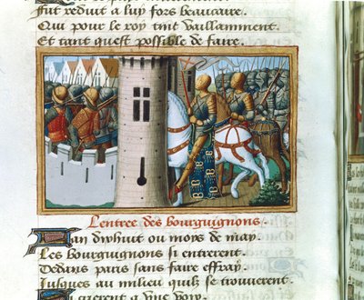 A burgundok belépése Párizsba, 1418. május 14., 1484. k alkotó: Unbekannt