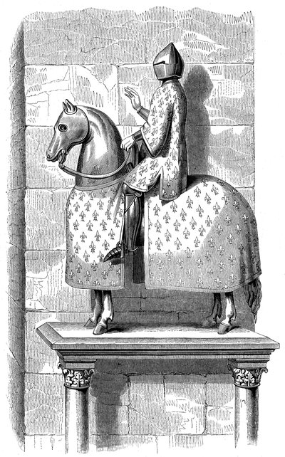Fülöp le Bel király lovas szobra, 1575 1849 alkotó: Unbekannt