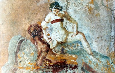 Erotikus falfestmény, Pompeii, Olaszország alkotó: Unbekannt