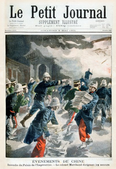 Események Kínában, incidens a császári palotában, 1901 alkotó: Unbekannt