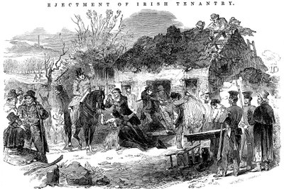Kitelepített ír parasztcsalád, 1848 alkotó: Unbekannt