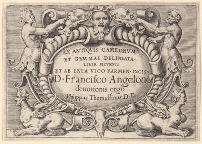 The Book of the Ancients of Cameorum and Gemma Delineated by Enea Vic..., megjelent kb. 1599-1622. alkotó: Unbekannt