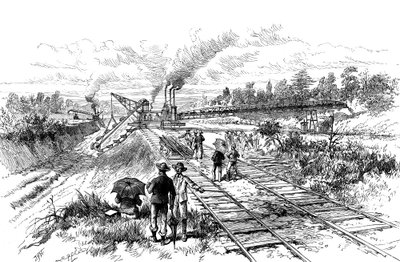 A Panama-csatorna feltárása, 1888 alkotó: Unbekannt
